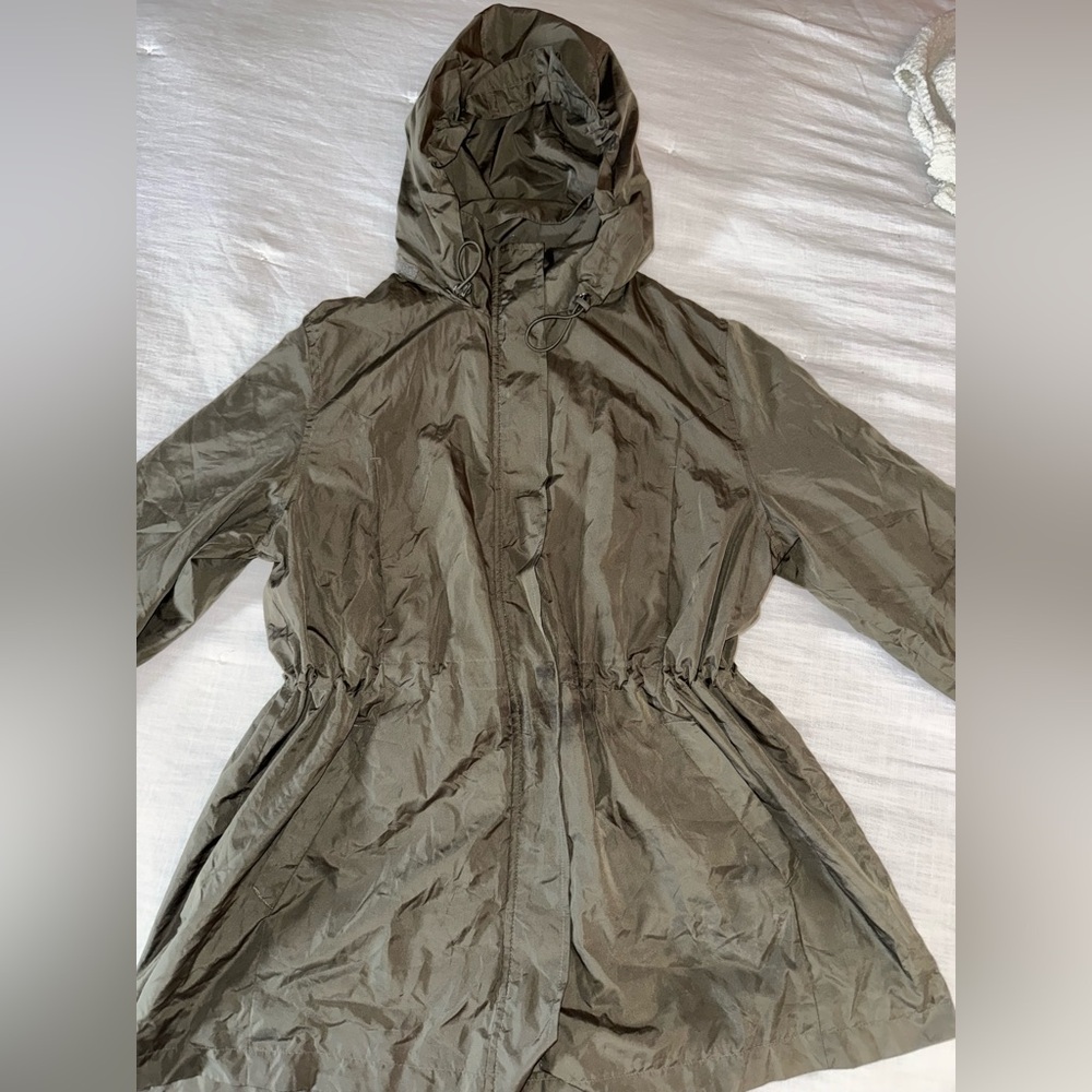A New Day Olive Green Rain Jacket XXL